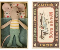 Maileg Little Brother Mouse in Matchbox