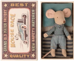 Maileg Little Brother Mouse in Matchbox