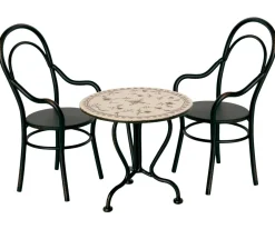 Maileg Micro Vintage Tea Table, Anthracite