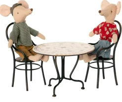 Maileg Micro Vintage Tea Table, Anthracite
