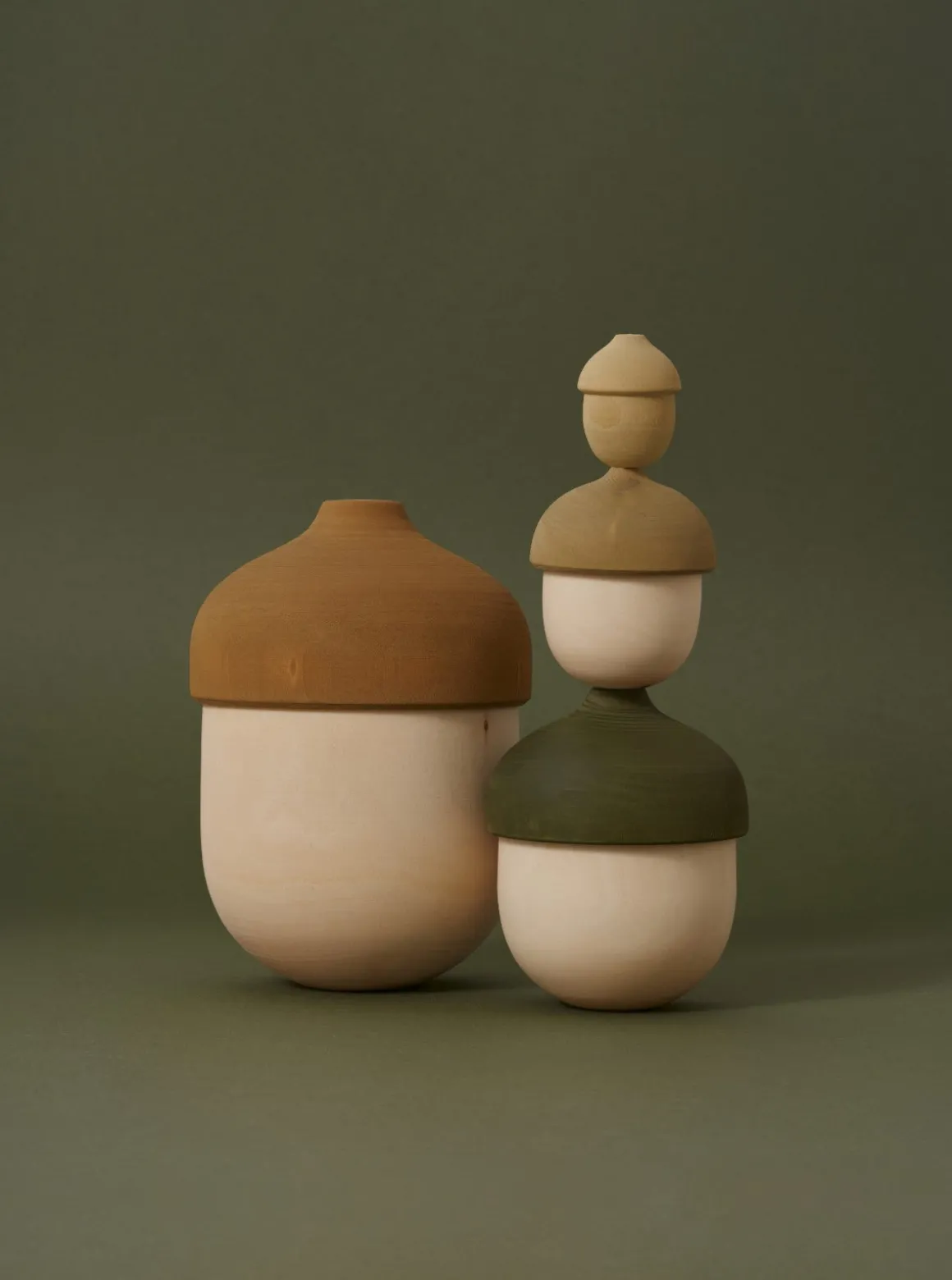 Matryoshka Nesting Acorn Set
