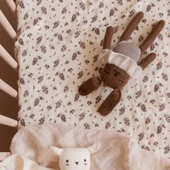 Meadow Print Muslin Fitted Sheet