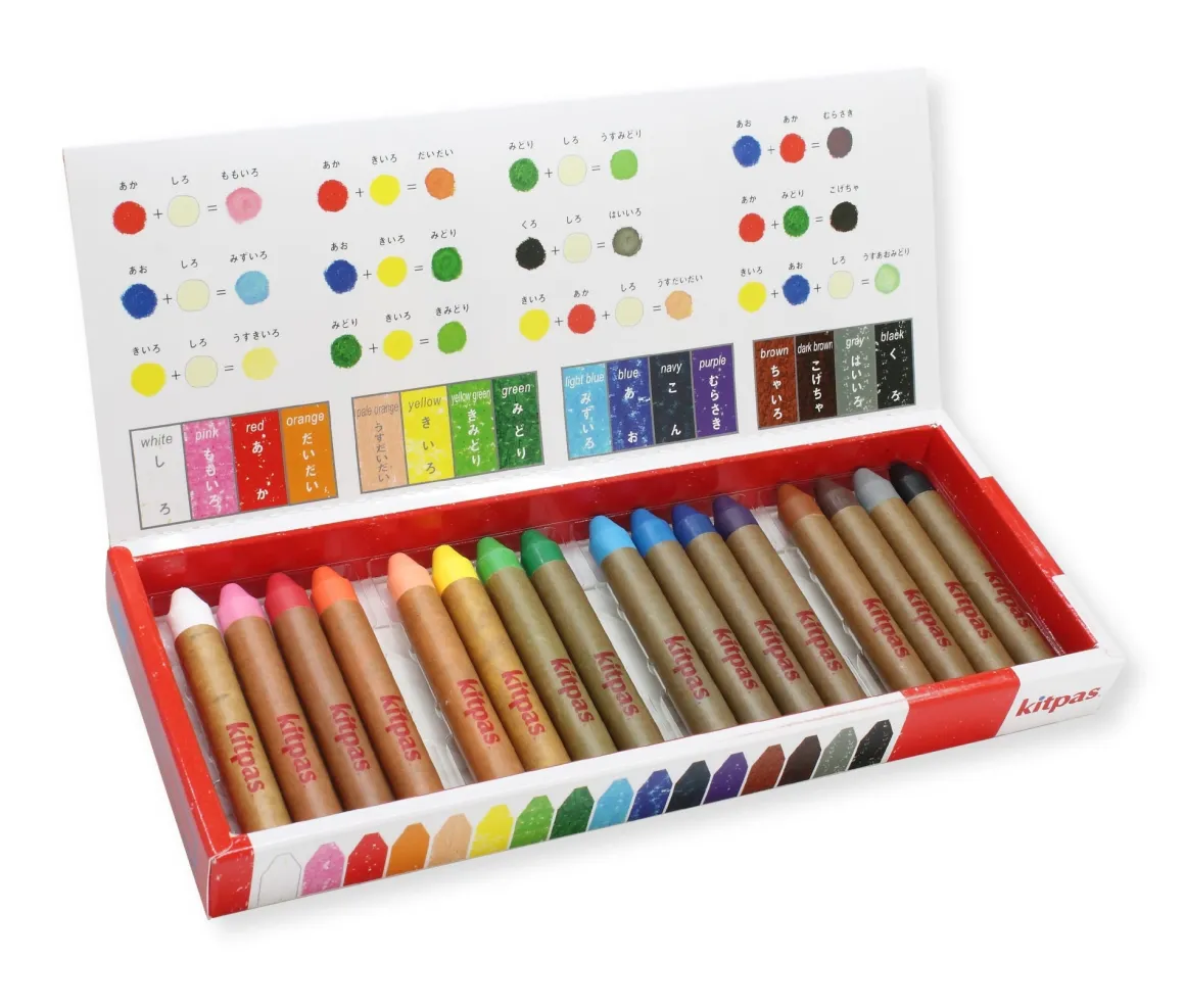 Medium Crayons by Kitpas (16 Colours)