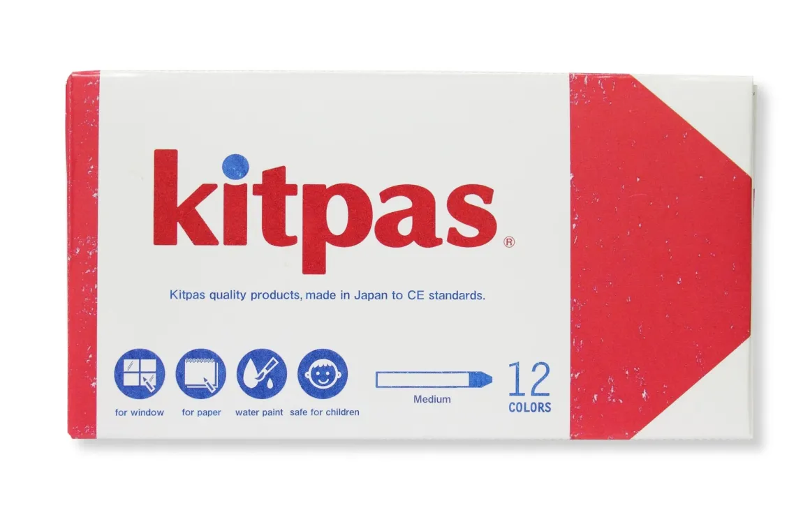 Medium Crayons by Kitpas (12 Colours)