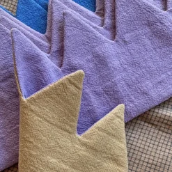 MIKANU Linen Crown | Lavender and Sand
