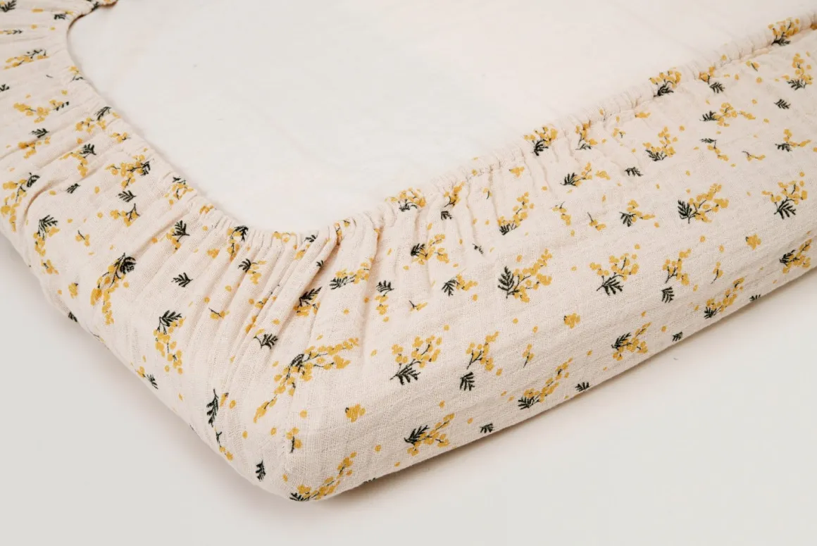 Mimosa Junior Muslin Fitted Sheet