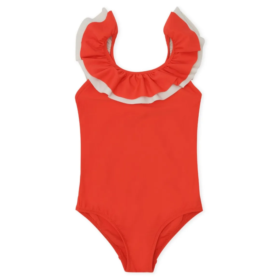 Moule Frill Swimsuit with UPV 50+ | Fiery Red