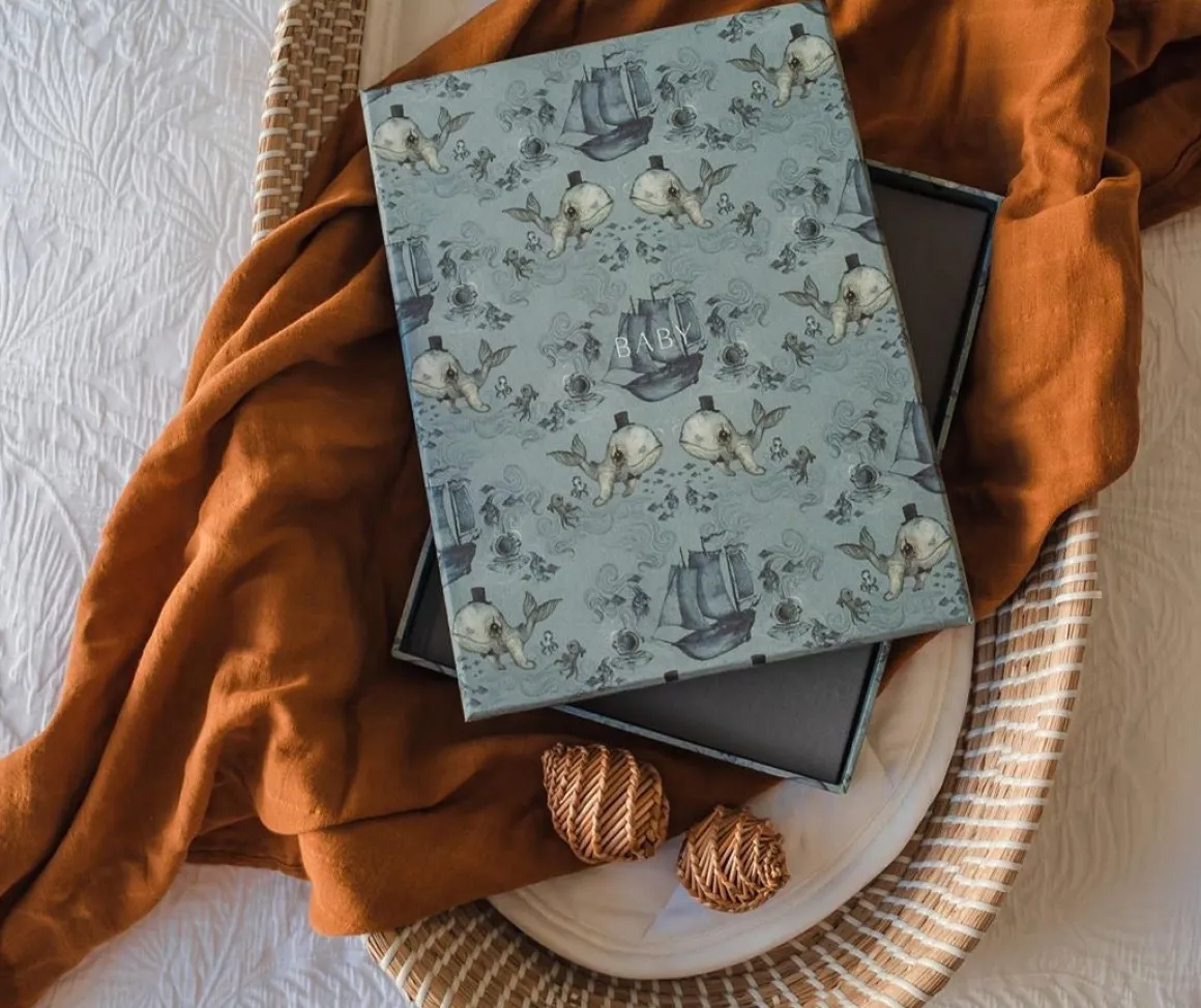 Mrs Mighetto WHALIE x Write To Me Baby Journal