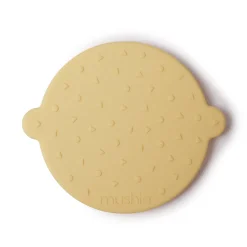 Mushie Face Teether | Banana Cream