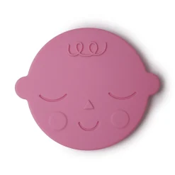 Mushie Face Teether | Bubble Gum