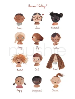 Mushie Feelings Poster A3