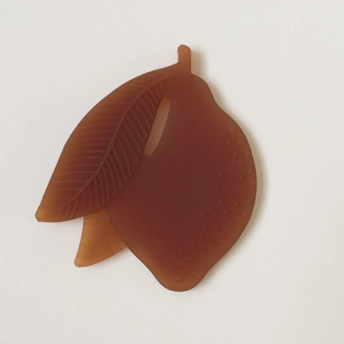 100% Natural Rubber Lemon Fruit Teether
