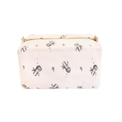 Octopus Printed Wash Bag in Light Pink by Rose in April