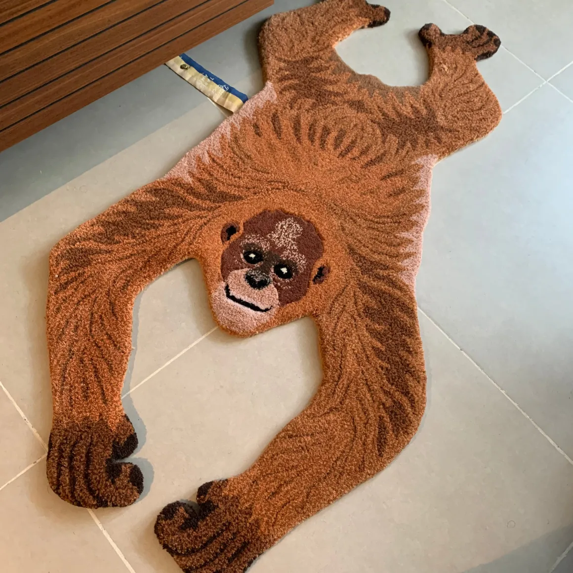 Oddly Orang Utan Wool Rug Small
