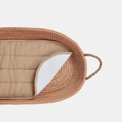 Olli Ella Changing Basket Luxe Organic Cotton Liner | Dune