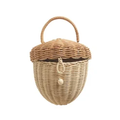 Olli Ella Rattan Acorn Bag