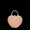 Olli Ella Rattan Luvya Bag | Rose