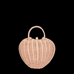 Olli Ella Rattan Luvya Bag | Rose
