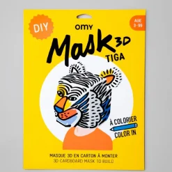 OMY Tiga 3D Cardboard Colouring Mask