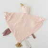 Organic Cotton Goose Cuddle Cloth | Pale Pink