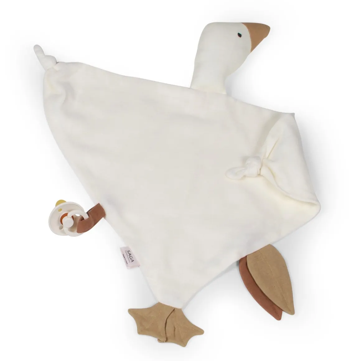 Organic Cotton Goose Cuddle Cloth | Cream