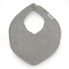 Organic Cotton Knitted Bib | Grey Mélange