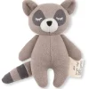 Organic Cotton Mini Racoon Rattle