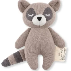 Organic Cotton Mini Racoon Rattle