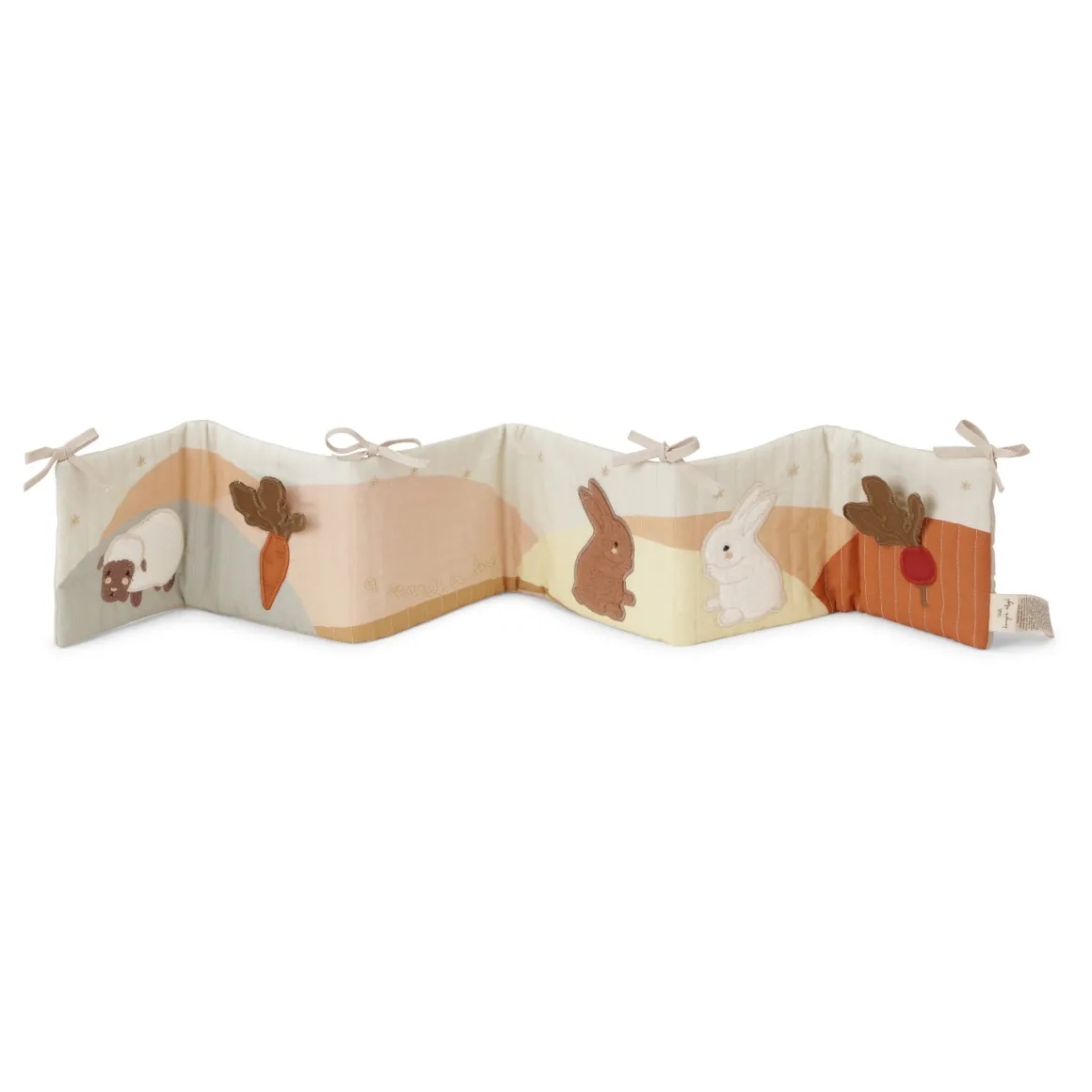 Organic Cotton Rabbit Fabric Book