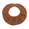 Organic Cotton Ruffle Bib | Cinnamon