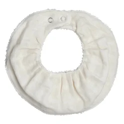 Organic Cotton Ruffle Bib | Natural
