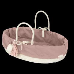 Organic Doll Basket with Cover | Mauve