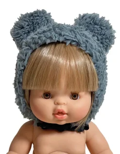 Orso Ear Cap | Charcoal Gray for Minikane x Gordis Dolls