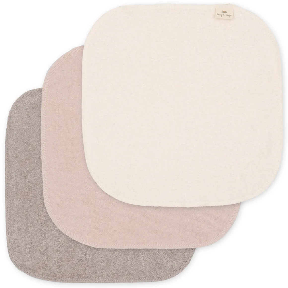 3 Pack Terry Wash Cloths | Shades of Sand