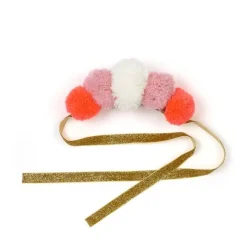 Pink Pom Pom Crown