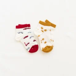 Printed Short Socks | Goldenrod Shooting Stars