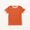 Retro Tee | Red Rock w/ Oatmeal Trim