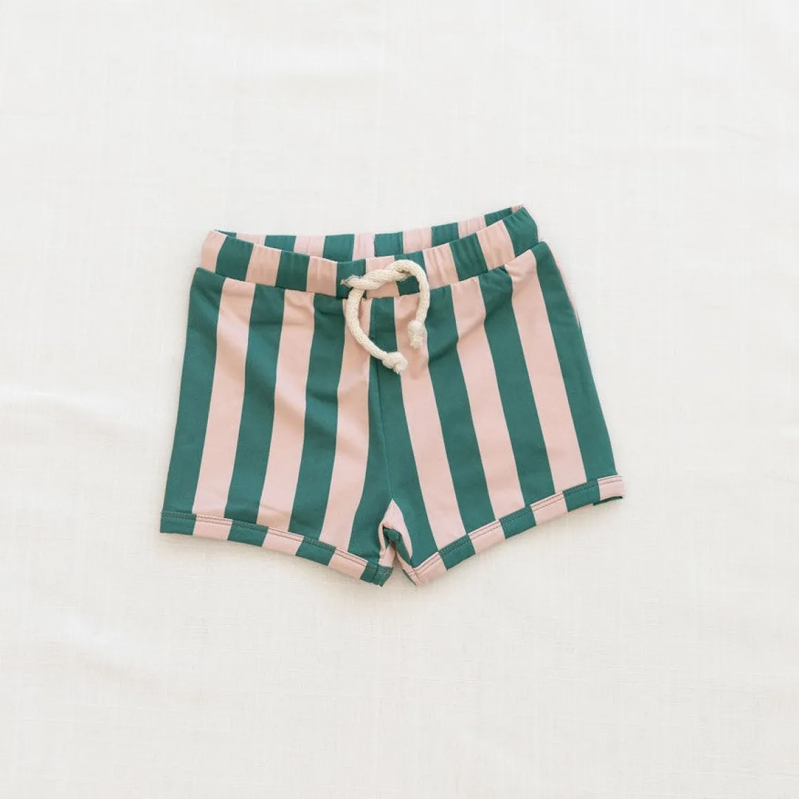 Retro UV Swim Trunks | Watermelon Stripe
