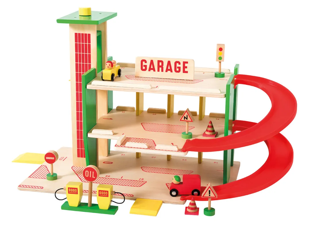 Retro Wooden Garage Large