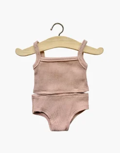 Ribbed Knit Girl's Doll Underwear | Orchid Pink for Minikane x Gordis Dolls
