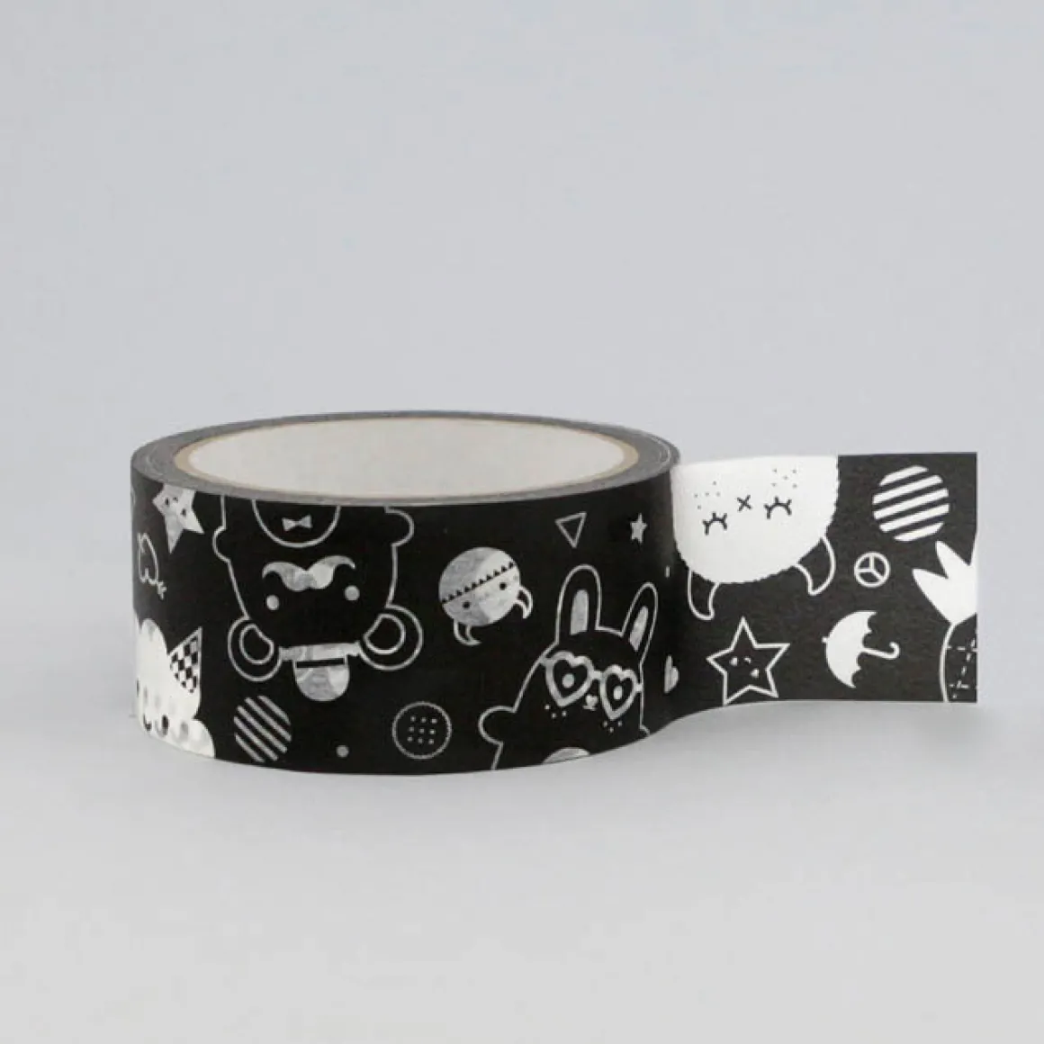 Ricemonsters Black Paper Tape by Noodoll (35 metres)
