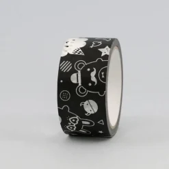 Ricemonsters Black Paper Tape by Noodoll (35 metres)