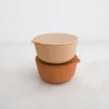 Rommer Silicone Bowl Set - Cinnamon/Nude