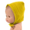 Round Bonnet Double Gauze Cotton in Mustard for Gordis Dolls by Minikane