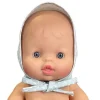 Round Bonnet in Fancy Green Water for Gordis Dolls by Minikane