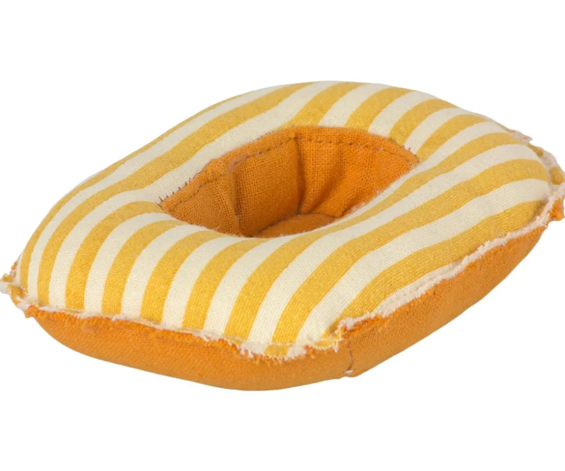 Rubber Boat for Small Mouse | Yellow Stripe