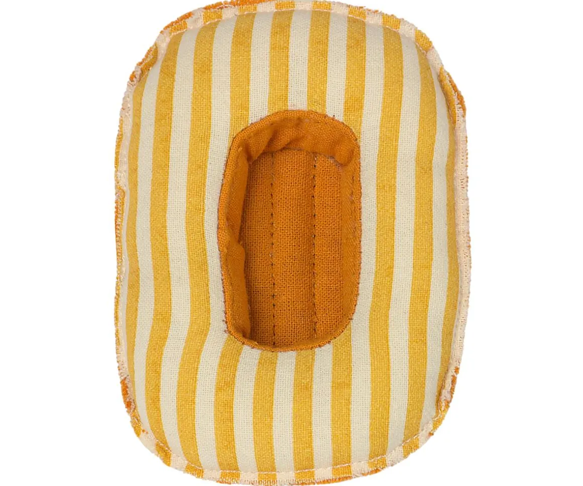 Rubber Boat for Small Mouse | Yellow Stripe