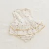 Ruffle Onesie | Lilac Fields