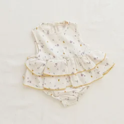 Ruffle Onesie | Lilac Fields