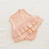 Ruffle Onesie | Peach